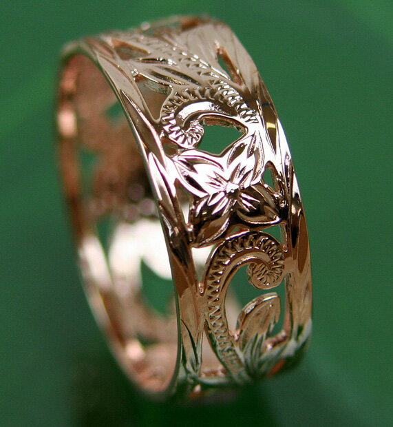 【クーポン利用で最大1、500円OFF】 ハワイアンジュエリー リング シルバーリング 指輪 スカシスクロールリング 幅太 プルメリア ハワジュ ギフト プレゼント クリスマス 誕生日 バレンタイン ホワイトデー