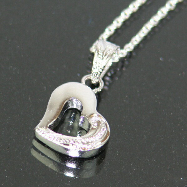 【30日 全商品 ポイント 2倍】 ハワイアンジュエリー シルバーチェーン付きペンダントネックレス プチハートシルバー レディース クリスマス ギフト 誕生日 ...