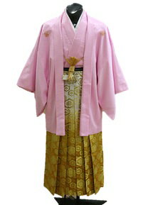 【送料無料】 【紋付 袴】 紋付 レンタル! ※10点フルセット レンタル! ピンク 結婚式・紋付 成人式・卒業式・入学式等に!【レンタル】MO-18