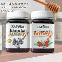 生 はちみつ 蜂蜜 ハチミツ 非加熱 大容量セット カヌカハニー(3PLA-500+) &レワレワハニー 各500g 安心のNZ産 無添加 マリリニュージーランド