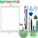 TPhaelay ホワイト タッチスクリーン 交換品Ipad 5 第5世代 デジタイザイー 2017(A1822 A1823) 9.7インチ + プリインストール接着剤(ホームボタン付き)