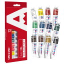 【送料無料】AUREUO 管状 油絵の具セット 12 ml×12チューブ 無毒顔料 - 芸術絵創作、風景写真絵画 - 絵画愛好家、初心者、アーティスト適用