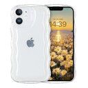 【送料無料】GUAGUA iPhone 12mini ケース クリア ウェーブ いphone 12mini 透明 うねうね ケース TPU 人気 バンパー 耐衝...