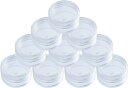 【送料無料】DFsucces 小分け丸ケース 15ml 10個セット プラスチック クリームケース アクセサリーケース ビーズ ネイル収納ボックス 小物用収納ボ...