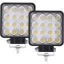 【送料無料】Maikading LED 作業灯 ワークライト 48W【2個セット】12V/24V対応 トラクター用 タイヤ灯 IP67防水防塵 広角 耐衝撃 耐震 車外灯 SUV オートバイ 自動車 汎用作業灯 ライトバー