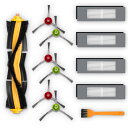 【送料無料】エコバックス 消耗品 DEEBOT OZMO T8 T9 N8 N7 920 950 750シリーズ対応 交換用フィルター サイドブラシ メインブラシ 12点