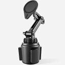 【送料無料】enGMOLPHY 車載ホルダー スマホ マグネット 車ドリンクホルダー 磁気カーカップ携帯ホルダー片手操作 /360度 回転 [ネック伸縮調整可能...