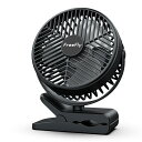 【送料無料】【10000mAh電池内蔵】FreeFly 充電式クリップ扇風機 卓上扇風機 直径約10CM羽根 14cm大型ファン搭載 風量3段階調整 Type-...