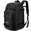 【送料無料】Unigear スノーボード バックパック スキー ブーツバッグ 大型 スキーヘルメット バッグ 大容量 55L 7色 (ブラック)