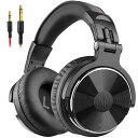 【送料無料】OneOdio Pro 10 オーバーイヤー ヘッドホン 有線 低音 ヘッドフォン 50mm ドライバー 6.35 & 3.5mm ジャック DJ モニター ヘッドホン レコーディング ミキシング スタジオモニタリング ギター ポッドキャスト 携帯電話 PC MP3/4用 黒