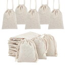 【送料無料】PH PandaHall 約30枚セット コットン 巾着袋 9x8cm 巾着ギフトバッグ プレゼント用ポーチ ジュエリーポーチ 物入れ ラッピング用...