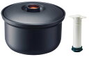 【送料無料】スケーター(Skater) 真空 おひつ 3合用 専用ポンプ付 米保存容器 レンジ対応 スノコ付 節約 酸化防止 日本製 BOH3