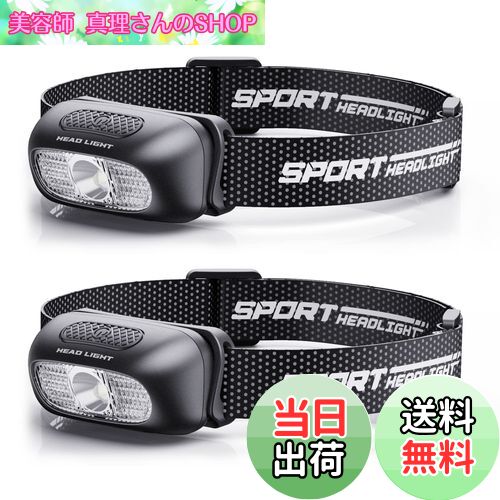 【送料無料】ヘッドライト USB充電式 高輝度 LED ヘッドライト 5種点灯モード 赤＆白ライト SOS点滅 頭につけ ヘッドランプ 防水防塵 60°角度調整可 夜釣り 最適 登山 キャンプ 散歩 作業 釣り アウトドア 災害 停電用 小型 40g超軽量 ヘッド ライト