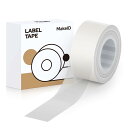 【送料無料】MakeID L1/Q1ラベルプリンタ-用紙全面ラベル ラベルシール 純正 感熱ロール紙 幅16mm長4m 手書き/値札/宛名/重量/番号/に適用 Android/IOS対応 (トランスペアレント)
