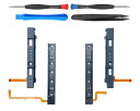 【送料無料】ElecGear 交換用スライドレール, Switch本体HAC-001とJoy Conコントローラー 対応の左右の金属製 Tトラックとプラスチックスライダーバー,フレックスケーブルコネクター付き、修理パーツツールキット付属