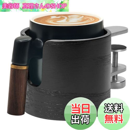 【送料無料】FTBOL 飲み物ホルダー 【スペース節約】 カップホルダー 卓上 ドリンクホルダー デスク 木..