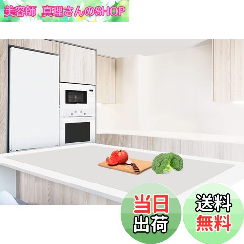 【送料無料】Aechy 調理台保護マット 特大シリコンマット 120×60cm キッチンカウンタープロテクターマット 厚さ2mm 滑り止め カット可能 耐熱 柔...