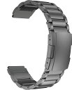 【送料無料】MaKTech チタンバンド、20mm軽量ワンピースメタルリンクブレスレット、Samsung Galaxy Watch 7 FE 6 5 4,40/42/43/44/45/46/47mm,Huawei GT 4/3-41/42mmに対応 (スペースグレイ)