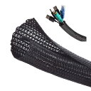 【送料無料】PureSino 編組ケーブルスリーブ ケーブル収納スリーブ 全長約3M 内径約13mm 編組ケーブルカバー ケーブル 保護スリーブ ケーブルカバー...