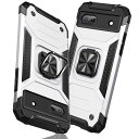 【送料無料】TMUJWS Google Pixel 6A ケース リング 衝撃吸収 耐衝撃 TPU+PCバンパー 二重構造 米軍MIL規格 全面保護カバー 滑り防止 車載ホルダー対応 擦り傷防止 滑り止め 軽量 薄型 グーグル ピクセル 6a カバー 6.1インチ 指紋防止 耐久 おしゃれ 人気 携帯カバー 銀 MZ6