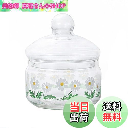 【送料無料】アデリア(ADERIA) アデリアレトロ ボンボン入れ 360 野ばな 化粧箱入り 日本製 保存容器 昭和 レトロ ガラス キャニスター 密閉 容器 調味料入 瓶 密閉 コーヒー豆 1914