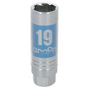 【送料無料】エーモン(amon) アルミホイール用薄口ソケット(キズ防止カバー付) 19mm 差込角サイズ12.7mm 8838