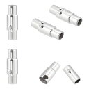 【送料無料】UNICRAFTALE 5セット 16.5mmx5mm 内径3mm 304ステンレス製マグネットクラスプ 磁気螺旋 コラムマグネット 留め具 スクリュー 金属色 ネックレス作り 紐留め 留め金 金具エンドパーツ ネックレス 留め具 ブレスレット 留め具 パーツ アクセサリーパーツ DIY用品