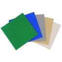 【送料無料】INIBUD 基礎板 ブロック プレート クラシック 互換性 16×16ポッチ 5枚セット グリーン ブルー ライトグレー ベージュ ホワイト