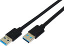 【送料無料】オーディオファン USBケーブル オスオス USB-A - USB-A 最大5Gbps USB3.0 60cm ブラック