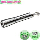 GENTOS(ジェントス) 懐中電灯 小型 LED キーライト 直径1.5cm 単4電池式 15ルーメン GK-001S シルバー ハンディライト フラッシュライト