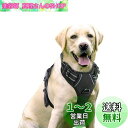 Rabbitgoo 犬 ハーネス 大型犬 20-32KG ソフト かわいい 犬用胴輪 引っ張り防止 負担が少ない首輪 サイズ調整可 夜間反射 抜けない 通気性 咳き込み防止 散歩 歩行補助 老犬介護 しつけ 運動向き 犬 小型犬 中型犬 柴犬 秋田犬 (黒)