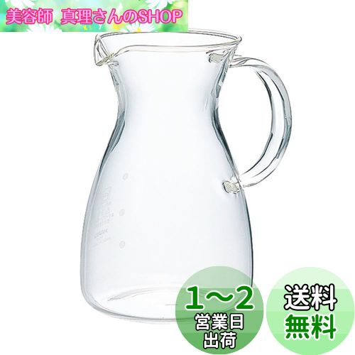 HARIO(ハリオ) 耐熱コーヒーデカンタ 400ml ミルクピッチャー 水差し 耐熱ガラス 電子レンジ 食洗器対応 HCD-2T