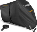 【送料無料】Favoto バイクカバー 2.5m防風ベルト付き 防水 紫外線防止 防風 防埃 防雪 UVカット 丈夫 厚手 耐熱 盗難防止ロック穴 立体裁断 バ...