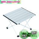iClimb アウトドアテーブル ミニローテーブル キャンプ テーブル 折畳テーブルアルミ製 耐荷重30kg 超軽量 コンパクトソロキャンプ BBQ 登山 ツーリング 収納袋付き (シルバー-M)