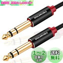 SHULIANCABLE 6.35mm ギター ケーブル, 標準プラグ オス-オス ミキサー ギター アンプ スピーカー等の接続用 (3M)