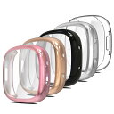 【送料無料】Simpeak Fitbit Versa 4 / Sense 2 対応 ケース フルカバー【5個セット】ソフトTPU素材 メッキ加工 一体型全面保護...