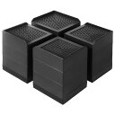 【送料無料】Umelee 机 高さ調整 テーブル 10.8cm上げる テーブル 脚 継ぎ足し 4段階式 テーブル高さ調整器具 ソファー 高さ上げ ベッド・コタツ 足上げ こたつの高さを上げる足 L型 足なしの家電・家具向け 滑り止め 床に傷防止 耐荷重1000kg 4個入り ブラック