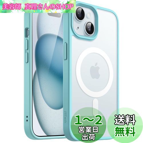 JEDirect iPhone 15 6.1 ޥͥå  MagSafeб ȾƩΥޥå  Ѿ׷ С (...