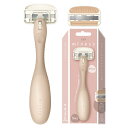 【送料無料】貝印 miness マイネス カミソリ ボディ用 女性 替刃 2個付 T字 ムダ毛 5枚刃 GA0130