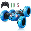 【送料無料】【2025年昇級版】binoa ラジコンカー 子供向け スタントカー 360度両面ロールラジコン オフロード車 2.4Ghz高感度ワイヤレスリモコン ドリフトオフロード LEDライト付き 大容量バッテリー rc car 日本語取扱説明書