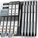 【送料無料】Four Candies 金属製シャープペンシル セット 0.5mm、0.7mm、0.9mm 各1本 & 2mm 2本 420本入りシャー芯(4B、...