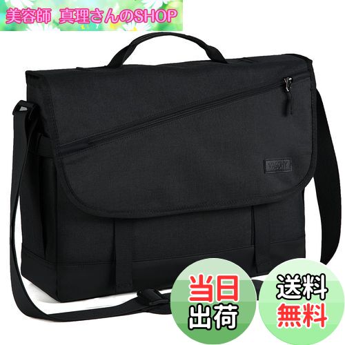 【送料無料】VASCHY ショルダーバッグ メンズ,大容量 メッセンジャーバッグ 15.6インチPC収納 15つの収納ポケット 斜めがけバッグ 軽量 撥水加工 ...