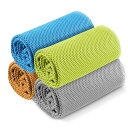 【送料無料】Xingmeng 4枚セット 冷却タオル 冷感タオル UVカット アウトドア ポリエステル color4