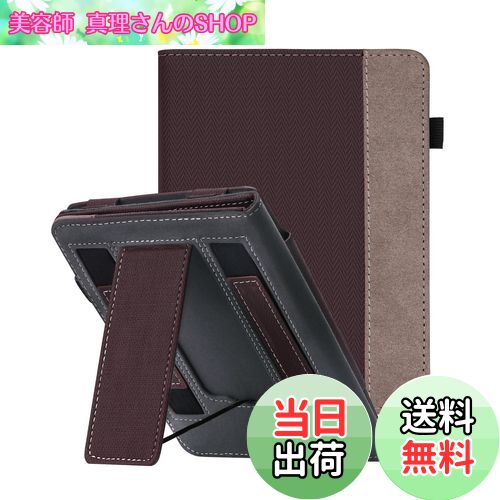 【送料無料】WALNEW 7インチ New Kindle Paperwhite 第12世代（2024年発売) ケース Kindle Colorsoft Signature Editionに適応 カバー PUレザー オートウェイク/スリープ機能 手ホルダー付き スタンド機能 磁気吸着 全面保護 耐衝撃 擦り傷防止 キンドル ペーパーホワイト シ