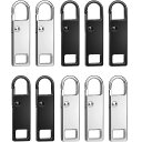 【送料無料】DEVENTORZ ファスナー 引き手 交換用 ファスナー 修理 ファスナー スライダー 交換用 引き手 金属製 ジッパー 持ち手 部品 ジッパー修理キット 合金 ジッパーパーツ 交換 ファスナー修理用 リュック 財布 衣類 ブーツなど DIY 手芸 手作り 裁縫 取り付け簡単