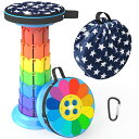 【送料無料】ALEVMOOM 折りたたみ椅子 おりたたみいす 伸縮スツール 折りたたみいす 折り畳み椅子 高さは45cmまで調整可能 伸縮式 耐荷重200kg 軽量 コンパクト 持ち運び便利 クッション カラビナ つき アウトドア キャンプ ハイキング 釣り BBQ 屋内 踏み台 運動会 体育