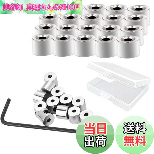 【送料無料】ピンバッジのピンバッチ 留め具 金具 ネジ式キャッチ 銀色 6×5mm 20個セット(箱入り)