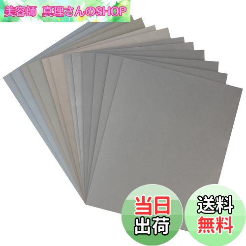 【送料無料】Hbitsae 耐水ペーパー 1000 1500 2000 3000 4000 5000 各2枚 12枚入 6種類 サンドペーパー..