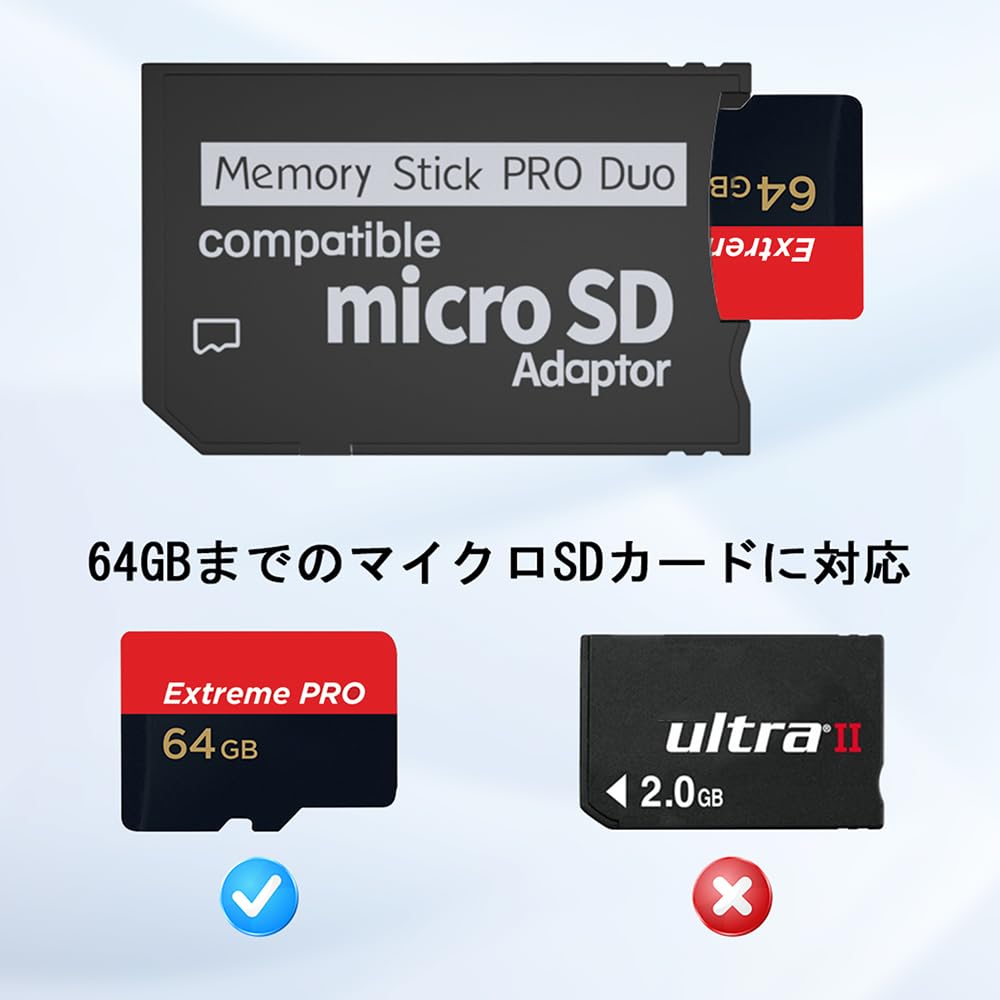【送料無料】Iesooy Memory Stick Adapter for PSP MicroSD to Memory Stick PRO D...