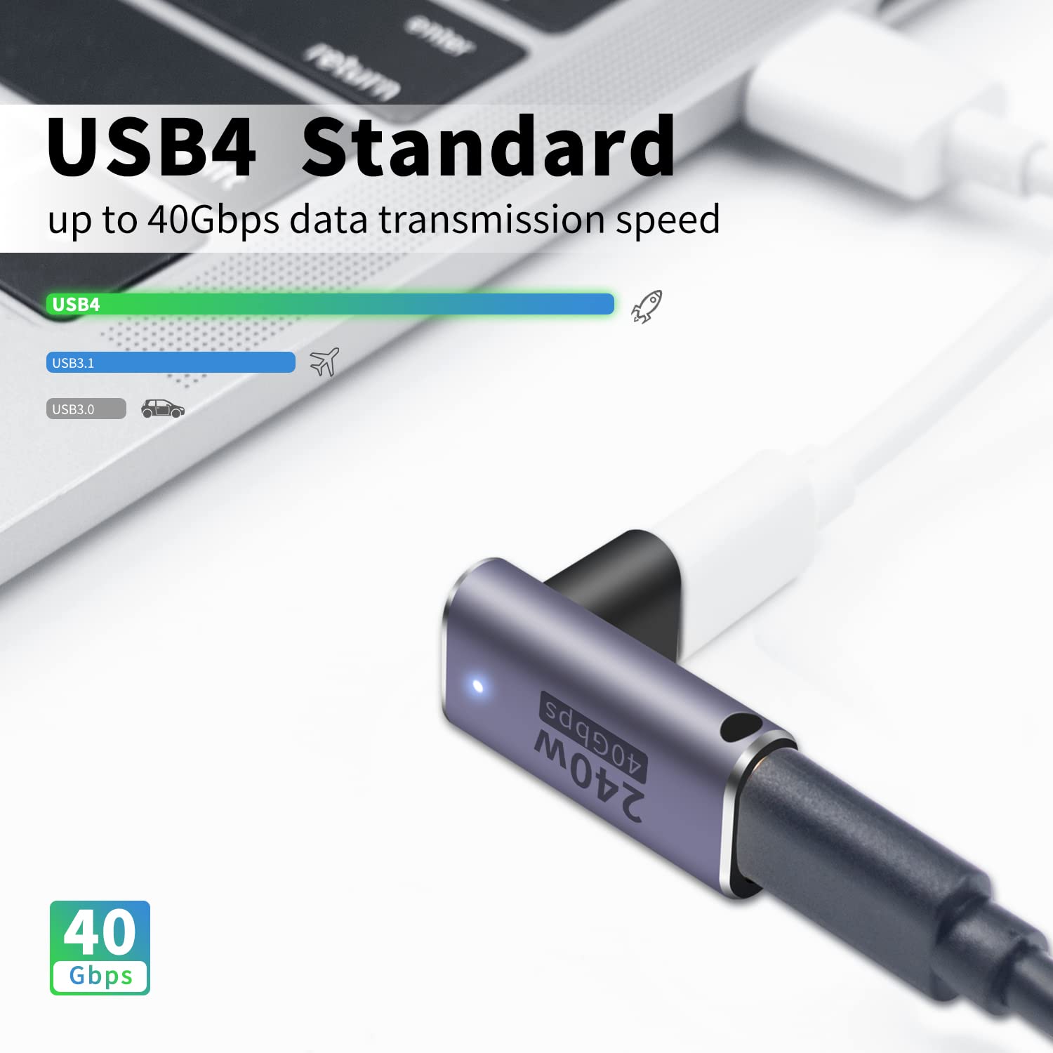 【送料無料】Poyiccot USB C メス メス 中継アダプタ L字 L型 、240W USB C 中継ア...
